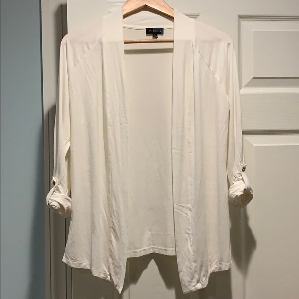 White cardigan